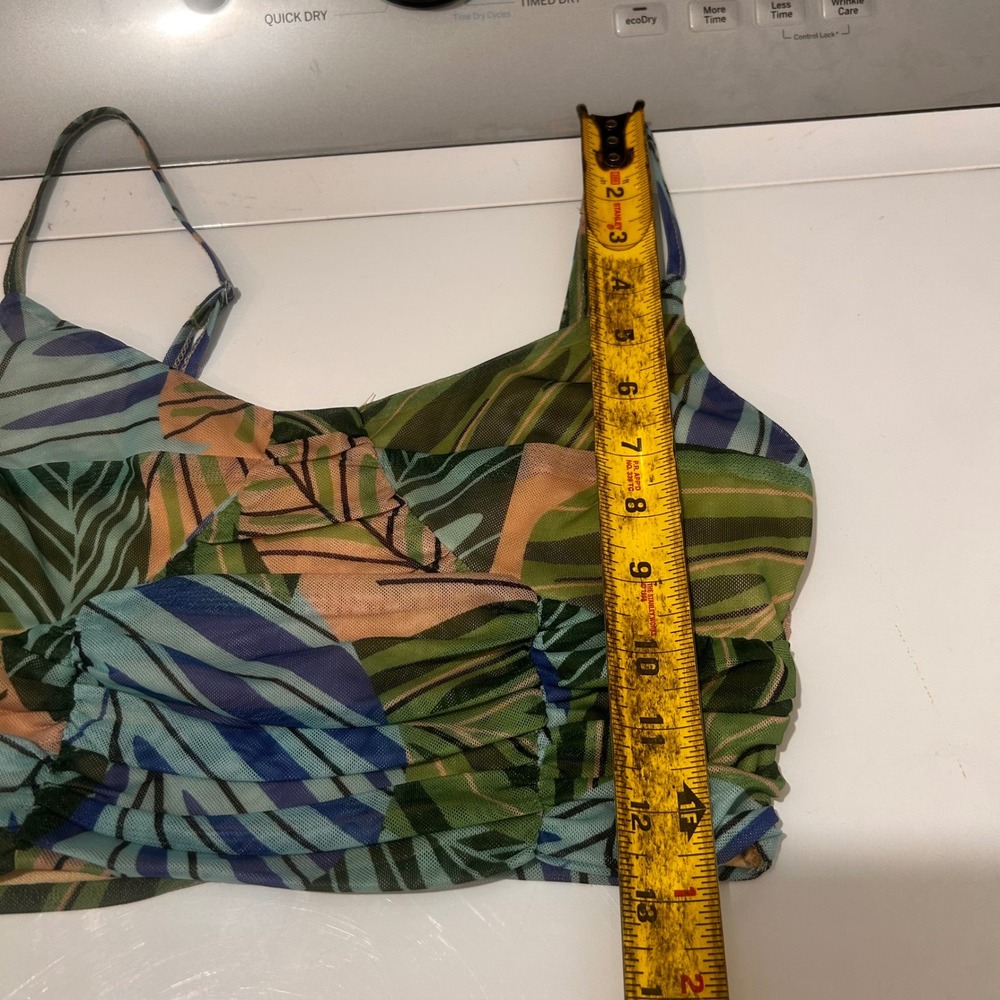 Rivir Babydoll Mesh Fairy Grunge Cropped Top Women's Small Festival Artsy Goblin - Picture 7 of 7